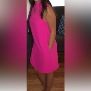Loveriche size small women fuschia pink sleeveless dress- so comfortable!